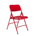 Nps Premium Steel Red Folding Chairs Pack Of 4