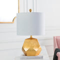 Naahs Table Lamp With Gold Base And Off White Shade