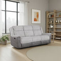 Nadalia 86 Chenille Microfiber Manual Double Reclining Sofa