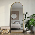 Nadia Modern Arch Floor Mirror 70 H X 28 W X 1.5 D