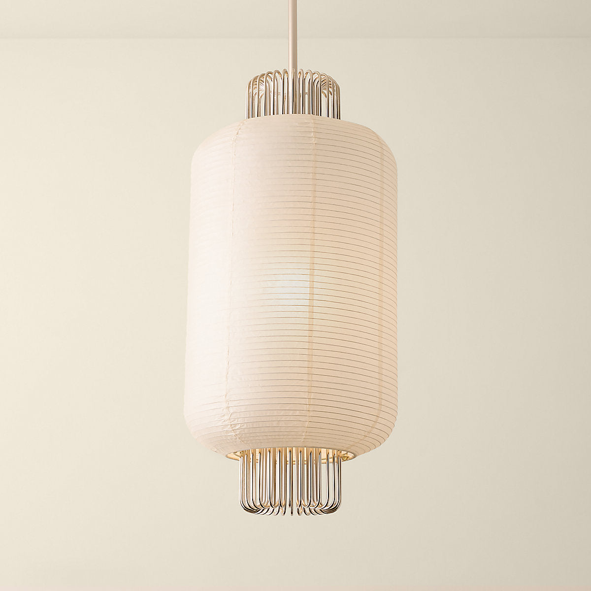 Nagara Rice Paper Flush Mount Light by Kravitz Design