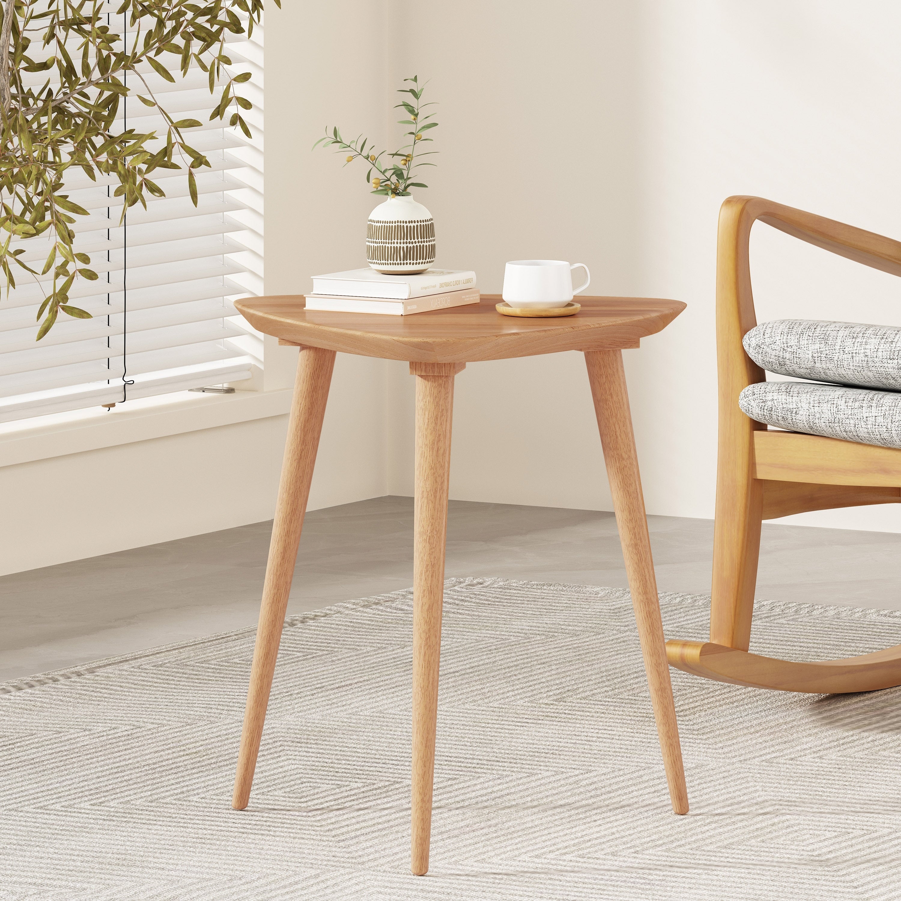 Naja Mid Century Wood End Table By Christopher Knight Home