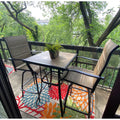 Havenside Home Namatota 3 Piece Padded Sling Swivel Bar Stools And Table Set