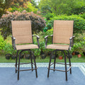 Havenside Home Namatota Padded Sling Swivel Bar Stools Set Of 2