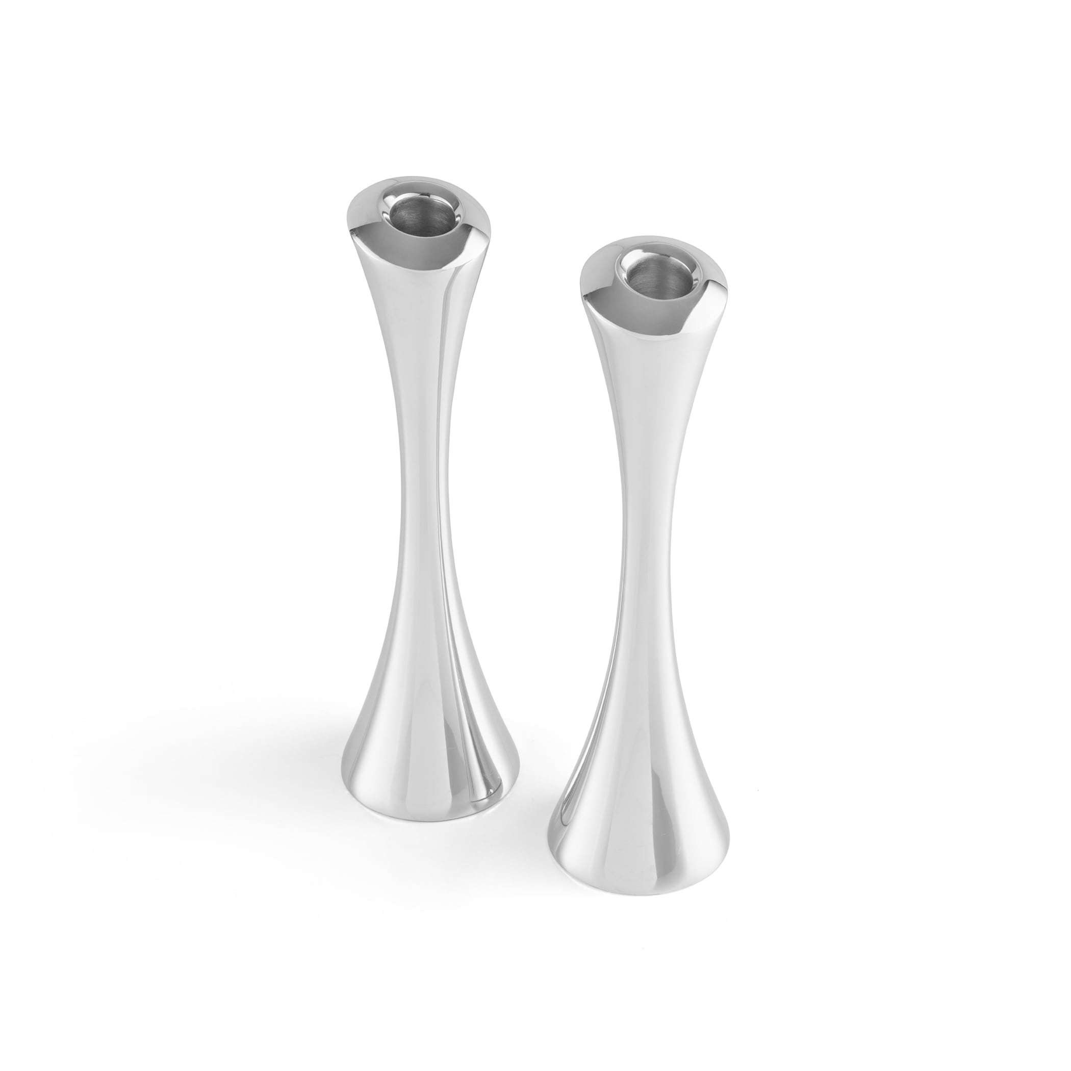 Nambe Aquila 10 Inch Candlestick Pair