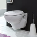 Nameeks 18400 Cerastyle 1.2 Gpf Wall Mounted One Piece Round Toilet Bowl Only With Seat White