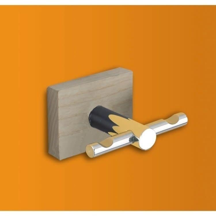 Nameeks 6626 Minnesota Wood Double Robe Hook