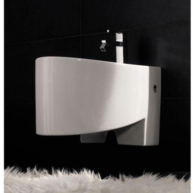 Nameeks 8209 Scarabeo Single Handle Wall Mounted Ceramic Bidet Bowl Only