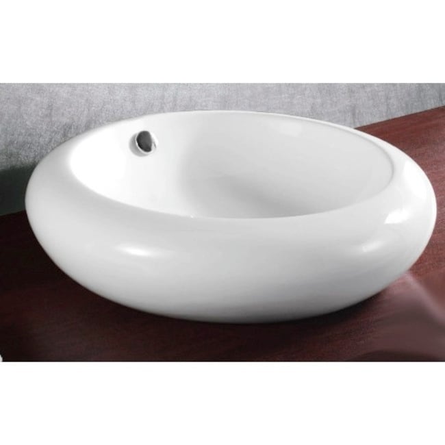 Nameeks Ca4165 Caracalla 20 1 11 Vessel Bathroom Sink With Overflow White