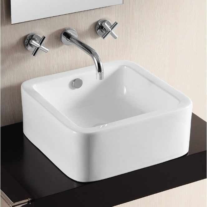Nameeks Ca4941 Caracalla 16 1 2 Ceramic Vessel Bathroom Sink With Overflow White