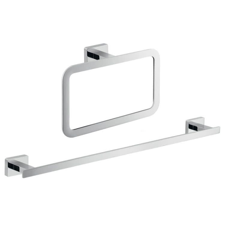 Nameeks Gedy Bathroom Accessories Set Polished Chrome