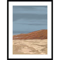 Namibian Dunes By Jenna Alheit Wood Framed Wall Art Print Svelte Noir Black