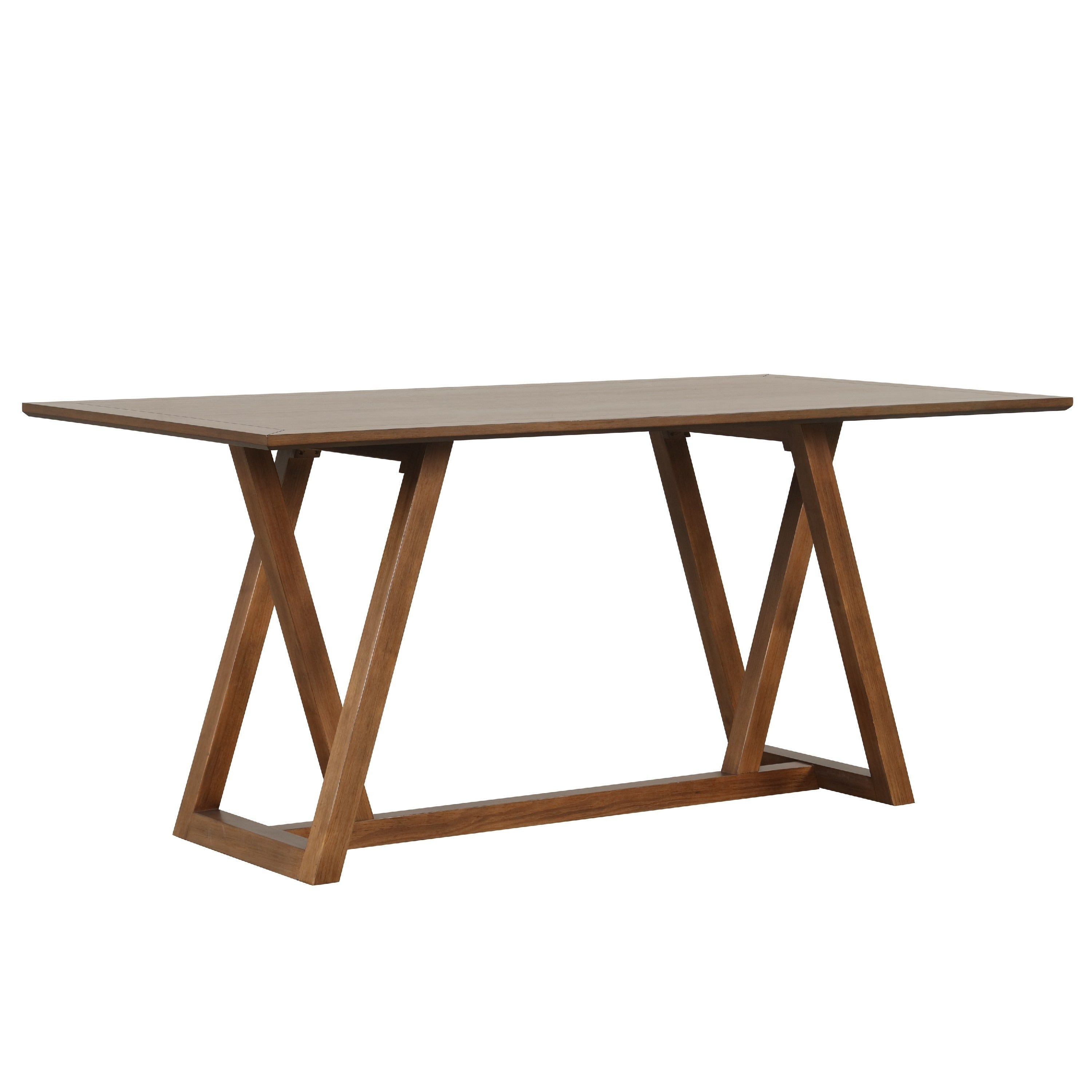 Namie Counter Height Dining Table Brown Rectangular 78 Inch Wood Top