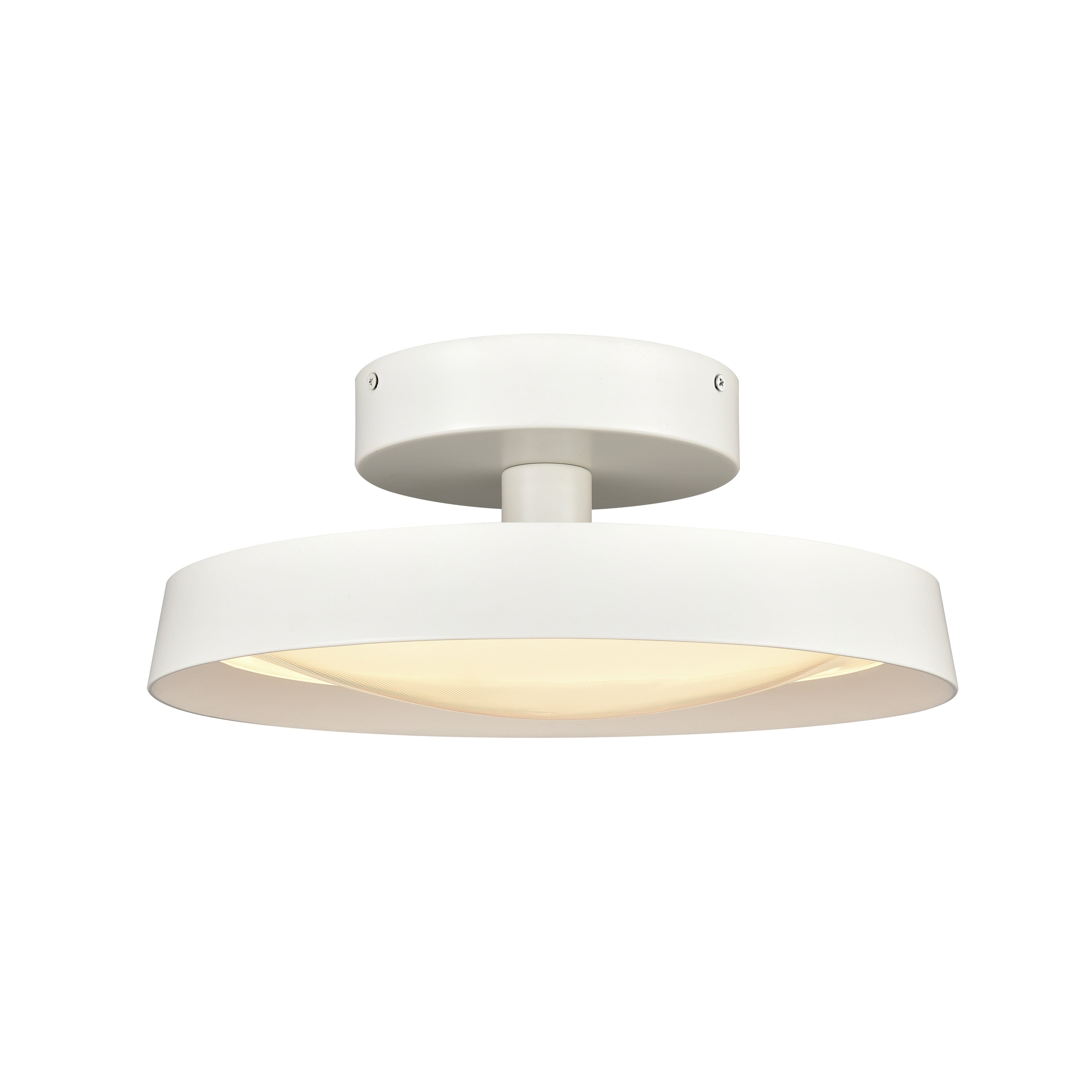 Nancy 13.75 Wide Led Semi Flush Mount Matte White