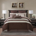 Nanshing Caval Grey And Brown 10 Piece Polyester Comforter Set