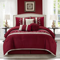 Nanshing Riley Wine 7 Piece Bedding Comforter Set