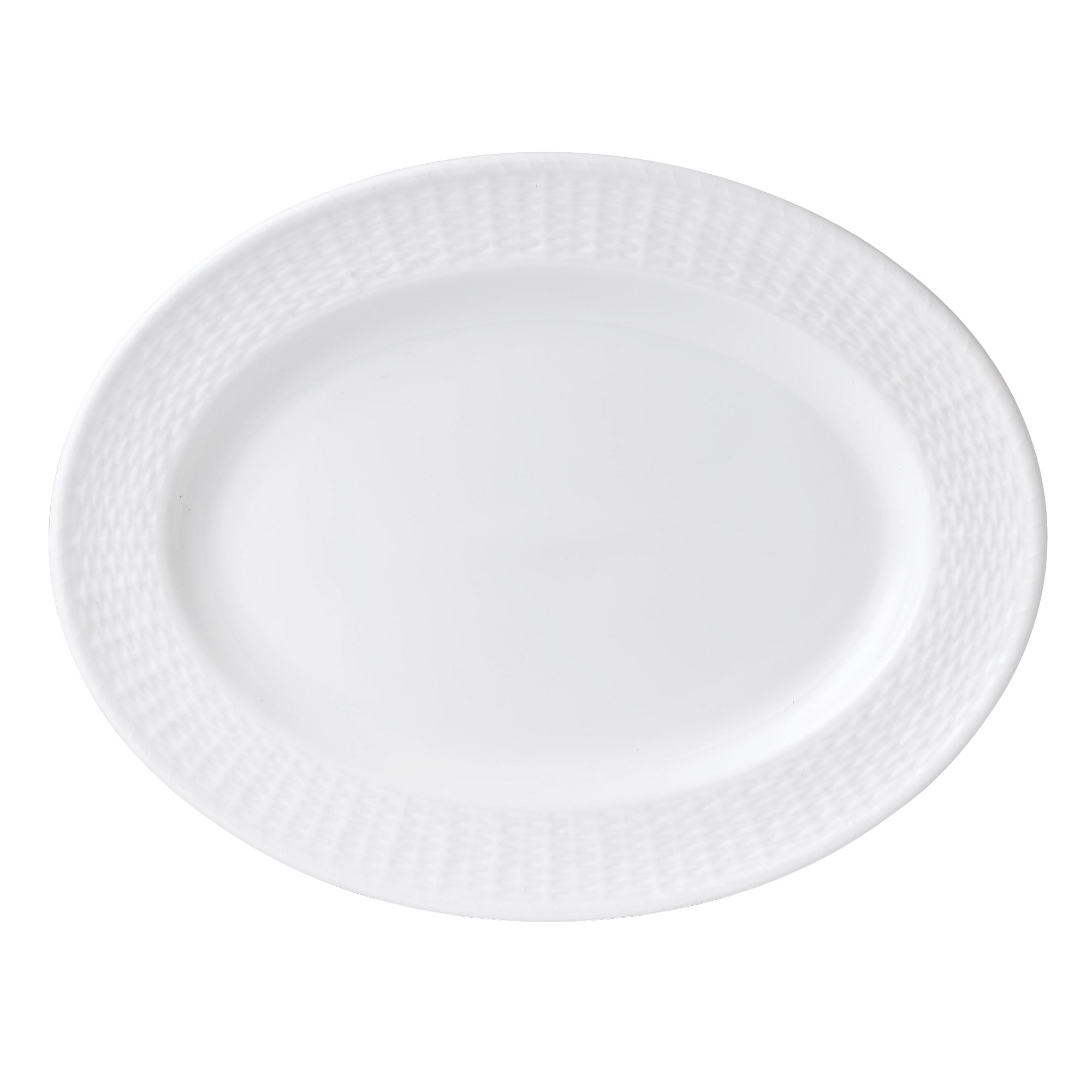 Nantucket Basket 15.25 Inch Fine Bone China Oval Platter