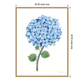 Nantucket Blue Hydrangea No. 1 By Yvette St. Amant Framed Canvas Wall Art Print