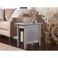 Nantucket White Wood Side Table
