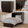 Atlantic Nantucket White Queen Size Murphy Bed Chest