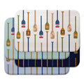 Nantucket Numbered Oars Bath Mat