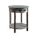 Nantucket Weathered Wood 1 Drawer Accent Table