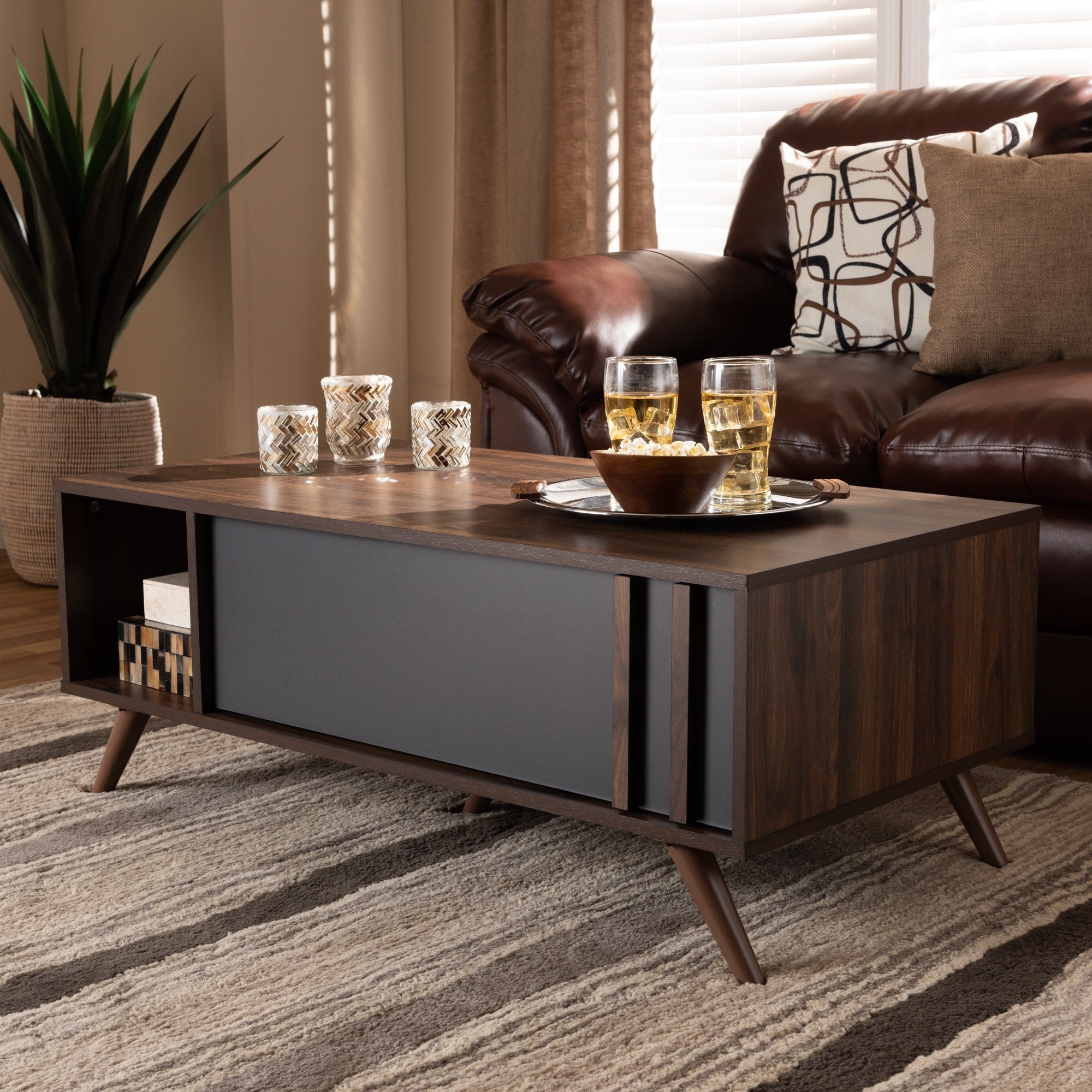 Naoki Modern And Contemporary 1 Drawer Coffee Table