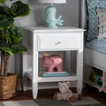 Naomi Classic And Transitional 1 Drawer Bedroom Nightstand