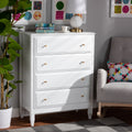 Naomi Classic And Transitional 4 Drawer Bedroom Chest