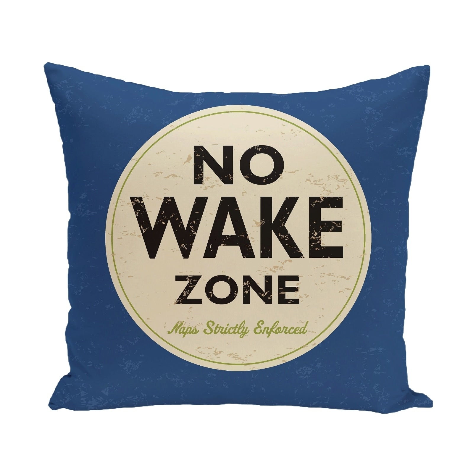 Nap Zone 20 Inch Word Print Outdoor Pillow