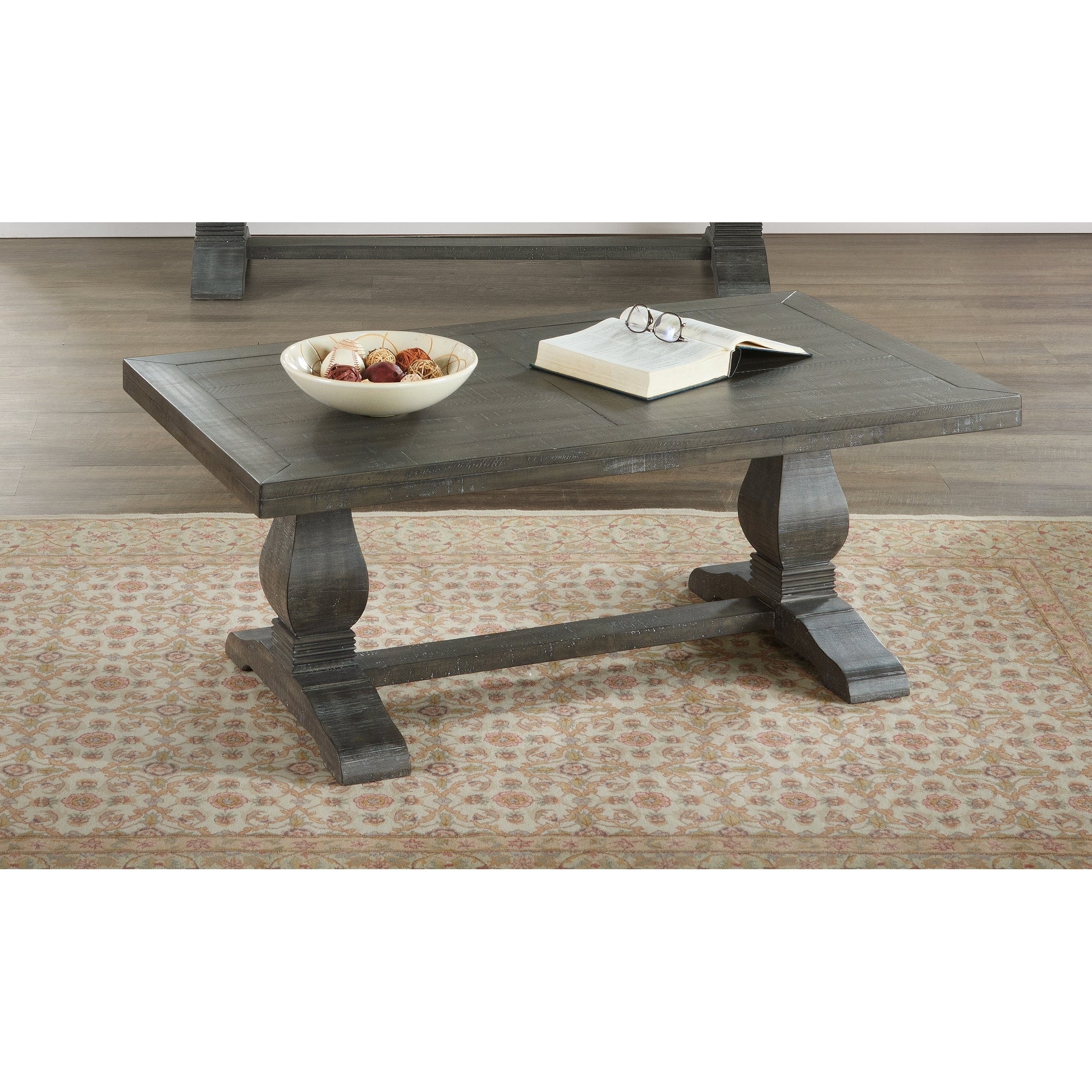 Martin Svensson Home Napa Solid Wood Pedestal Coffee Table