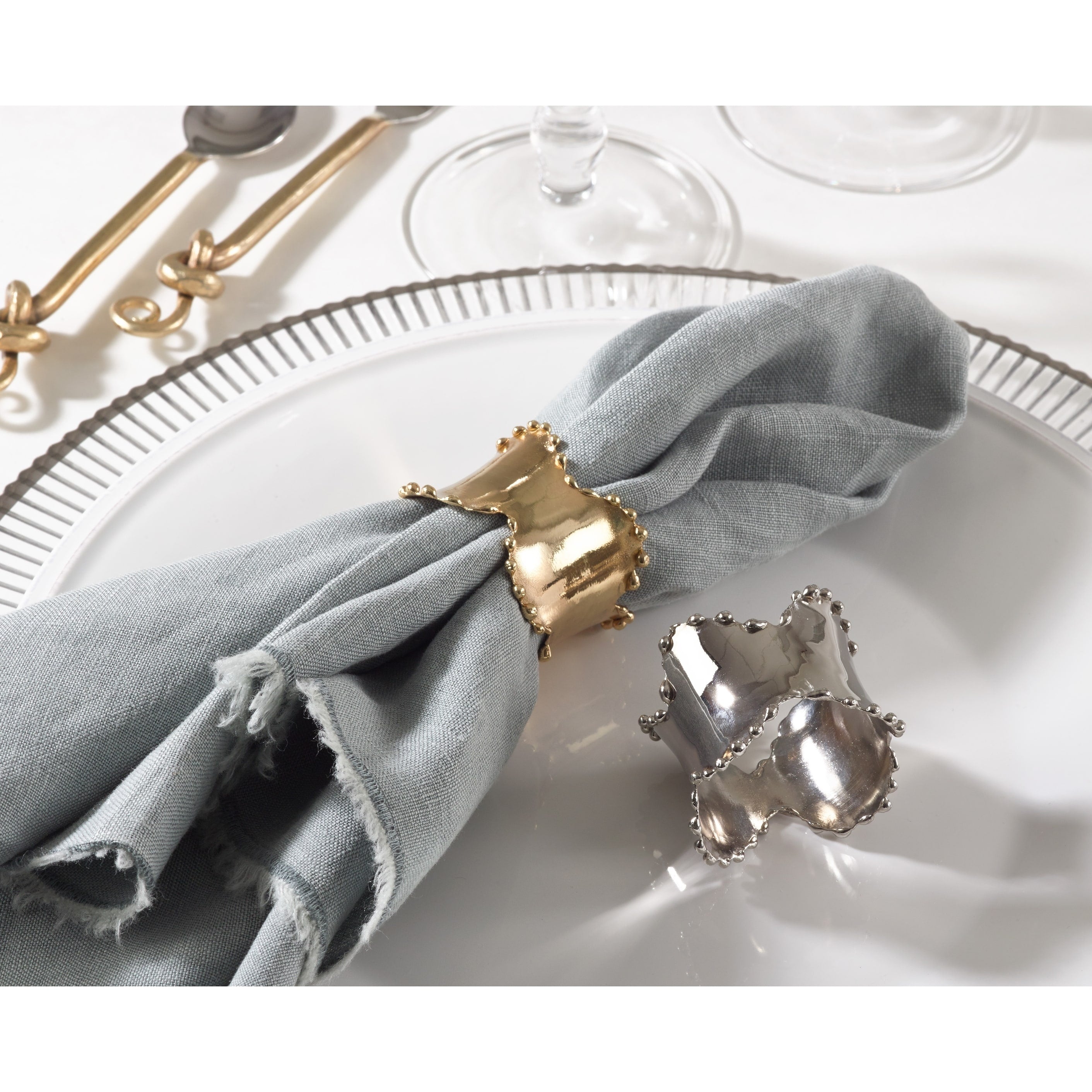 Napkin Ring Collection Classic Design Napkin Ring Set Of 4