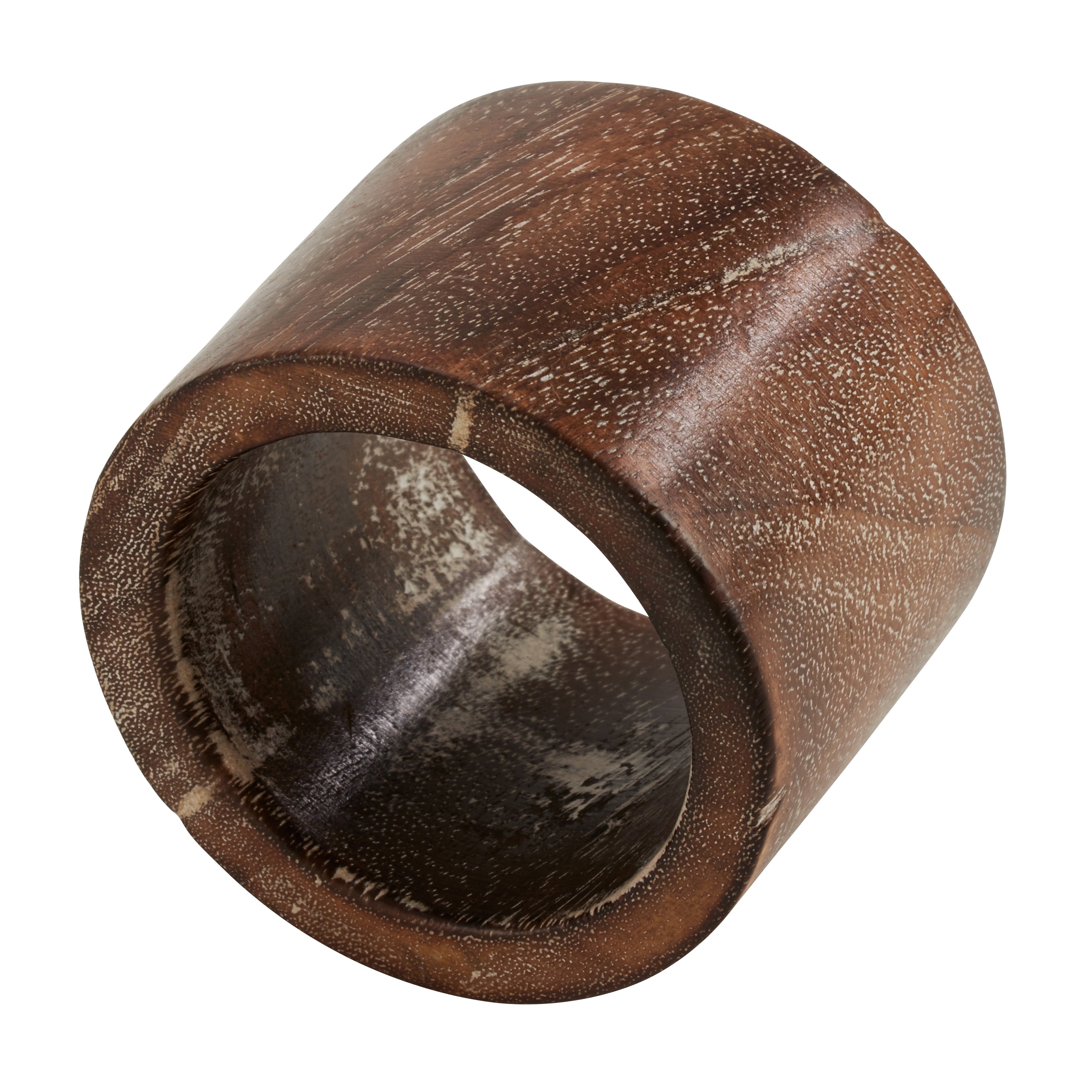 Napkin Ring Holders With Wood Design Set Of 4