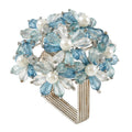 Napkin Rings With Beaded Floral Design Set Of 4