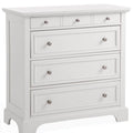 Copper Grove Hoxie White Wooden 4 Drawer Storage Chest