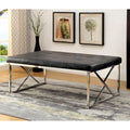 Furniture Of America Nara Contemporary Tufted Leatherette Accent Bench