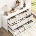 Modern 6 Drawer Dresser Closet Organizer 43 In Chest Of Drawers Tv Stand