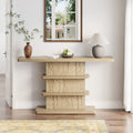 Narrow Console Table Entryway Table With 2 Tier Open Storage Shelves Rustic Corridor Table Hallway Table