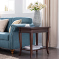 Narrow Wood Living Room Chairside Table
