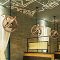 Natalia 3 Light Rope Enclosed Chandelier With Bulbs