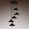 Natalie 5 Light Adjustable Cord Edison Lamp With Bulbs