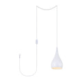 Nathan 1 Light Plug In Pendant With Black Shade Black
