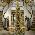 10 Ft. Carolina Pine Slim Tree With Clear Lights