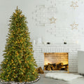 6.5 Foot Realistic Fir Lit Slim Tree