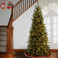 6.5 Ft. Tiffany Fir Slim Tree With Clear Lights