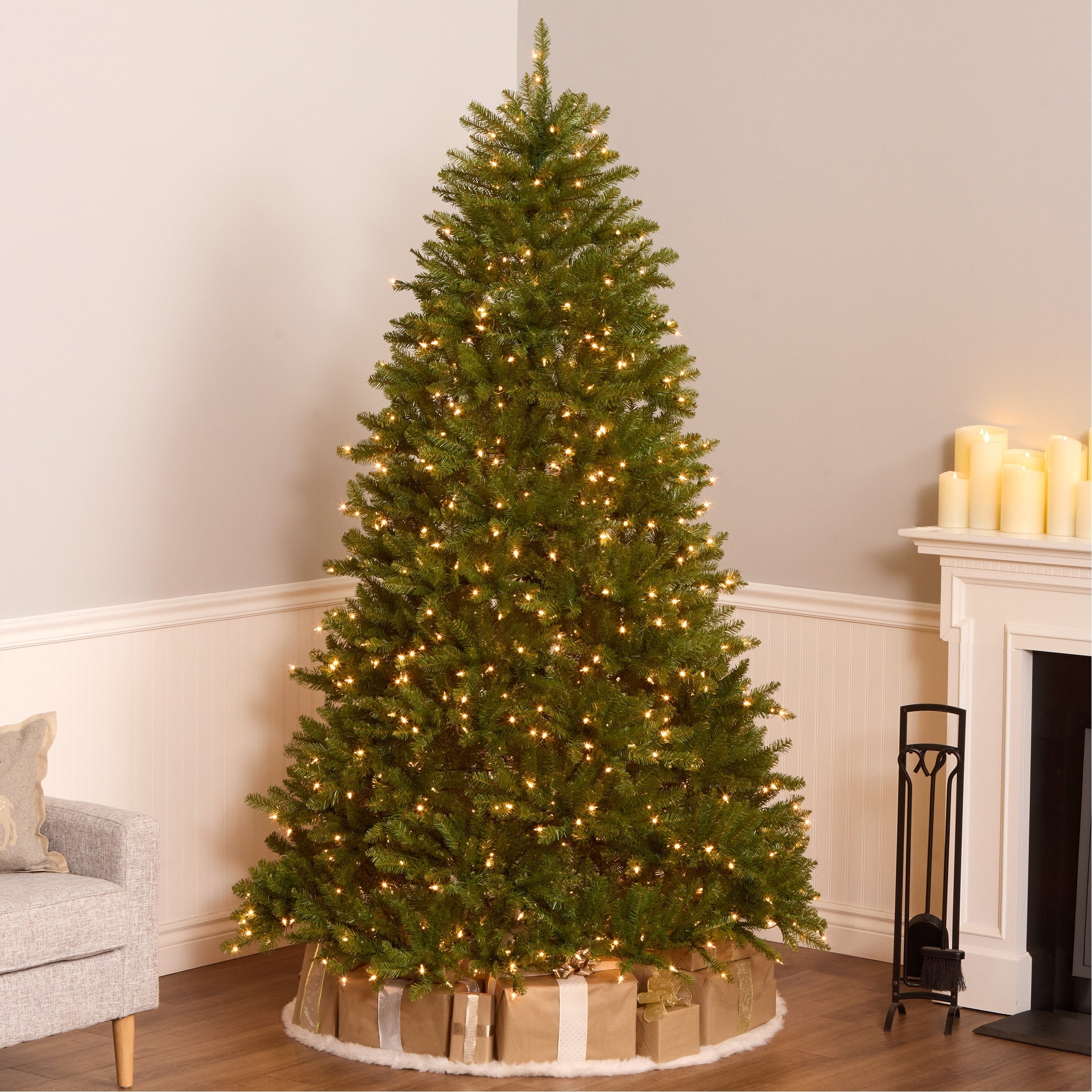 7.5 Foot Fir Pre Lit Or Unlit Artificial Christmas Tree