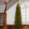7.5 Ft. Grand Fir Pencil Slim Tree With Clear Lights
