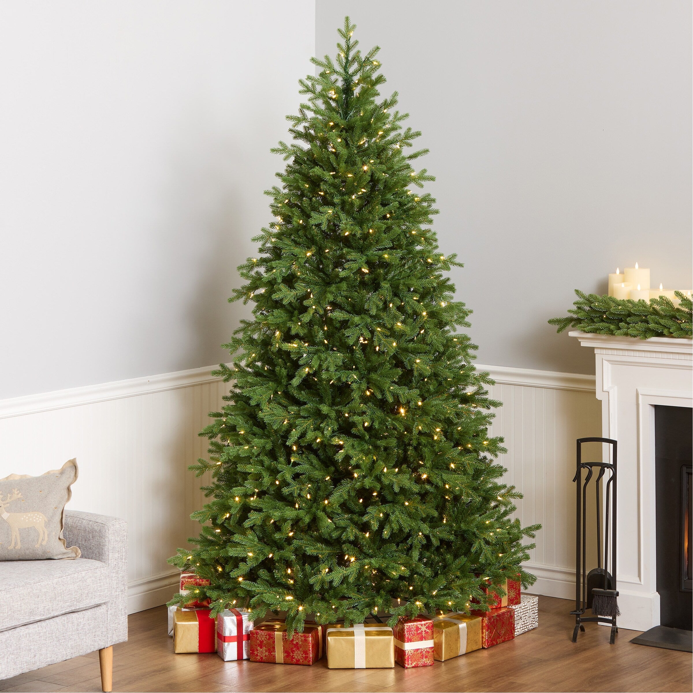 National Tree Company Powerconnect Tm 7.5 Foot Princeton Fraser Fir With Dual Color Led Lights