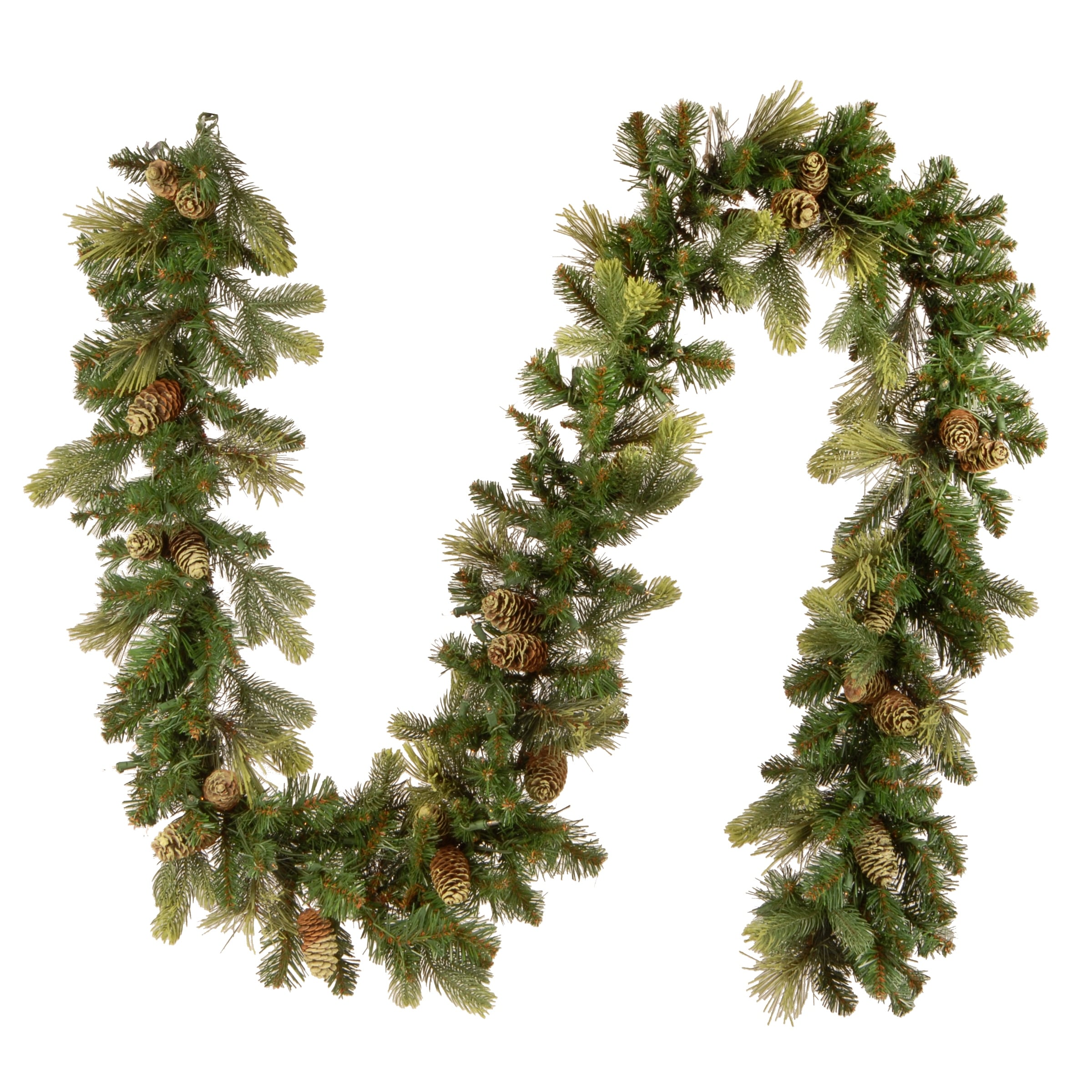 Carolina Pine 9 Foot Garland With Clear Lights
