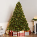 9 Foot Feel Real Jersey Fraser Medium Fir Hinged Tree With 1500 Clear Lights
